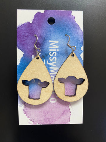 Heifer Silhouette Earrings