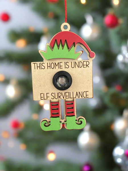 Elf Surveillance Camera Ornamnet