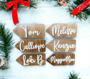 Custom Stocking Name Tags