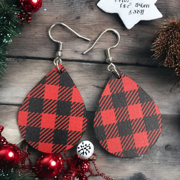 Christmas Pattern Teardrops