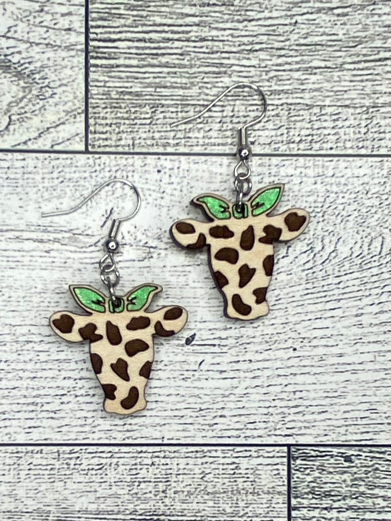 Heifer w/Bow Drop Earrings