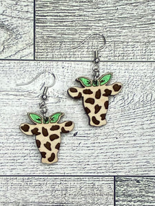 Heifer w/Bow Drop Earrings