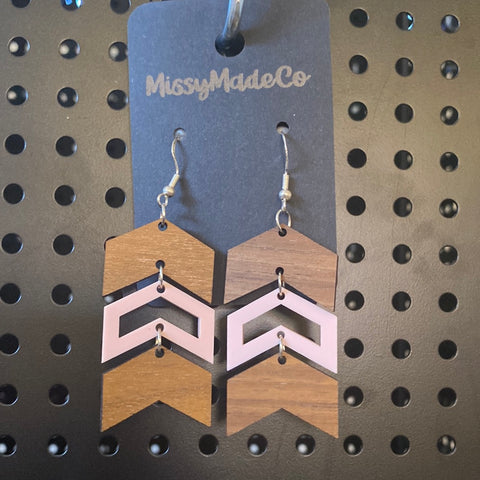 Triple Arrow Dangle Earrings