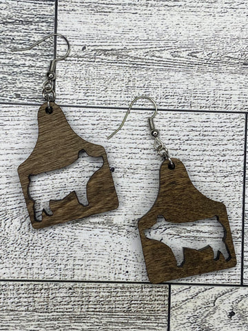 Swine Tag Earrings