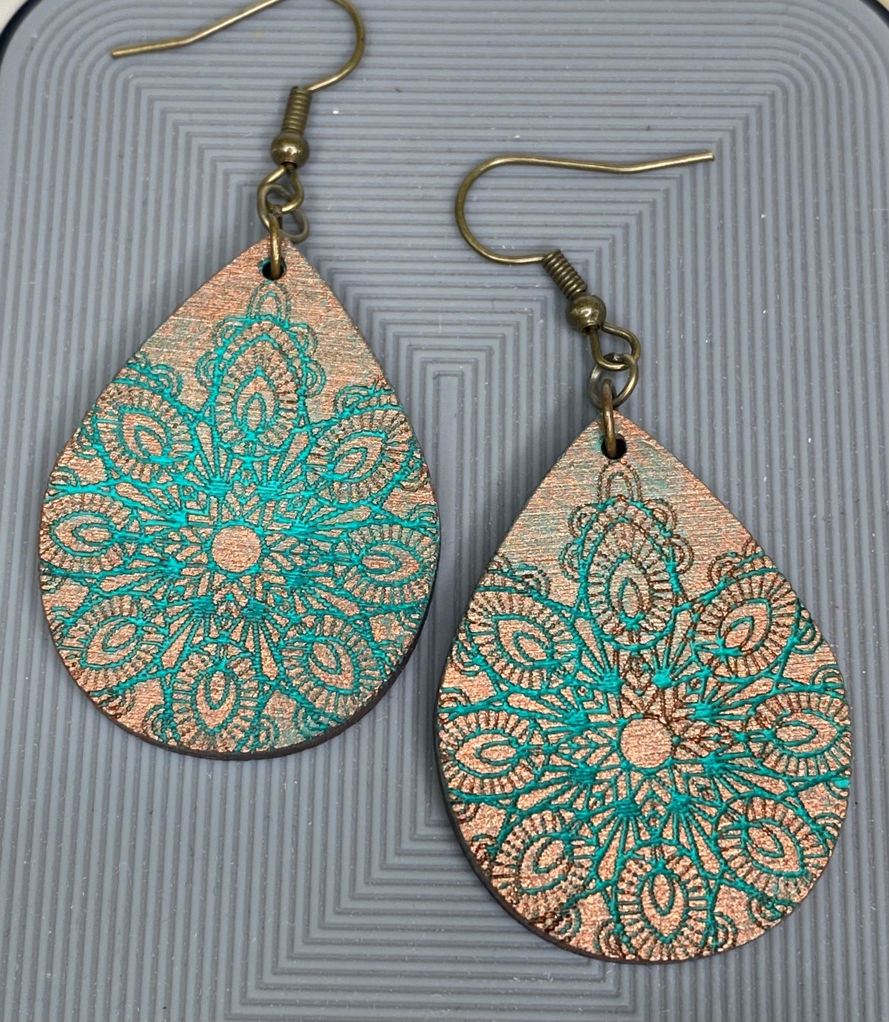 Patina Mandala Tear Drops